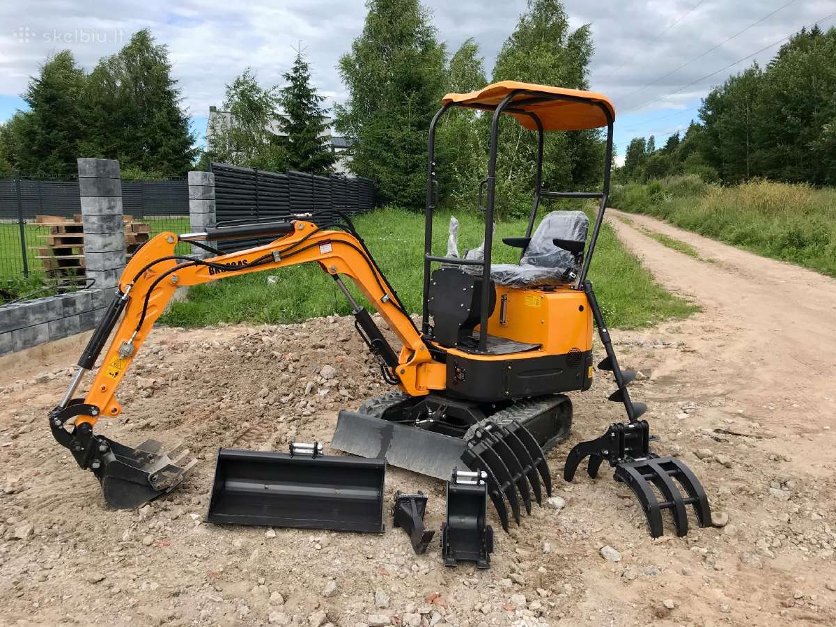 Mini ekskavatorius / Mini krautuvas / Mini dumper - nuotraukos Nr. 4