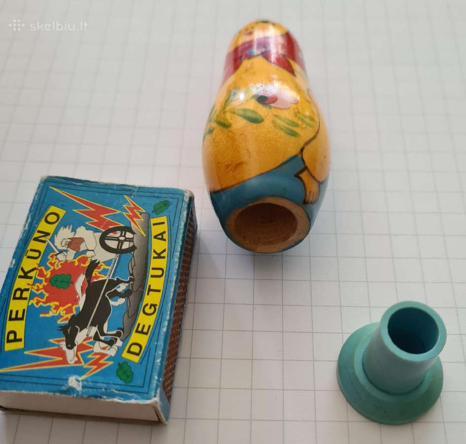 Vintažinis kvepalų laikiklis (matrioška) - nuotraukos Nr. 3