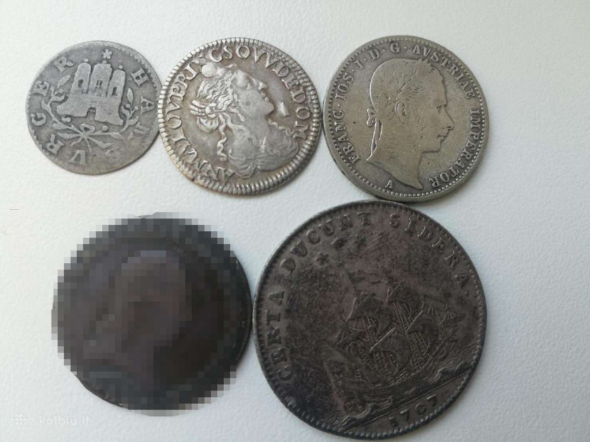 Senos Fr, Au, De, (Lt centai) monetos. - nuotraukos Nr. 3