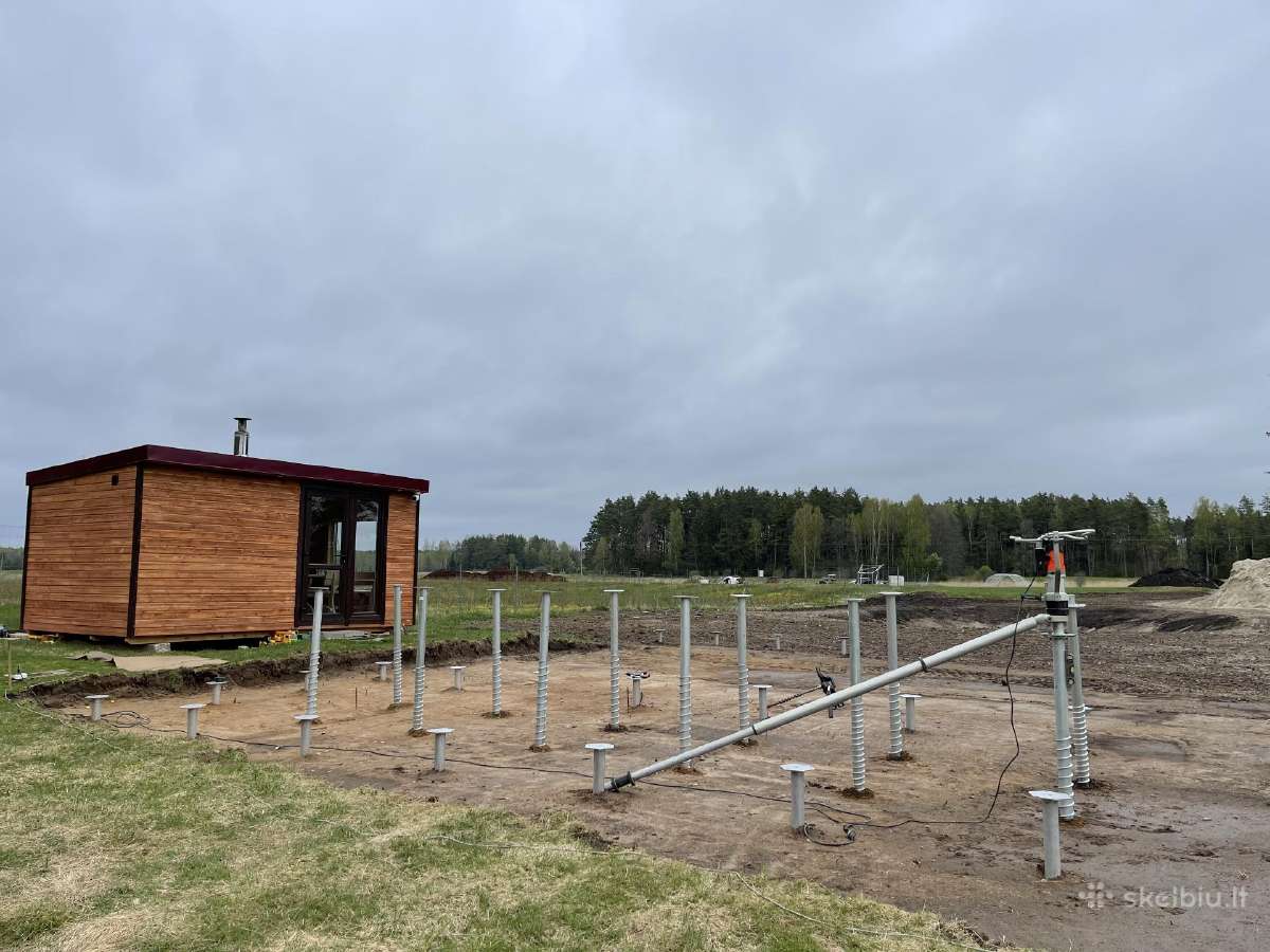 Sraigtiniai poliai/terasų pamatai/montavimas - nuotraukos Nr. 15