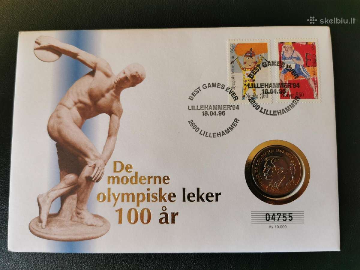 Prancūzija 1994 20 Francs progine Lilelhamerio ol.