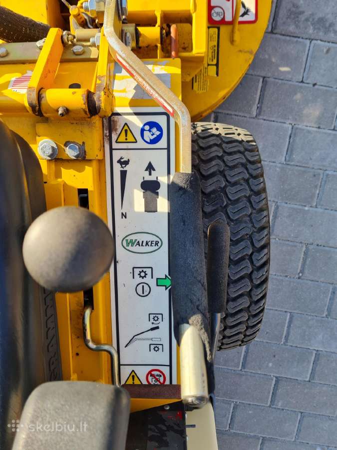 Vejapjove lapu surinkejas walker mower diesel - nuotraukos Nr. 18