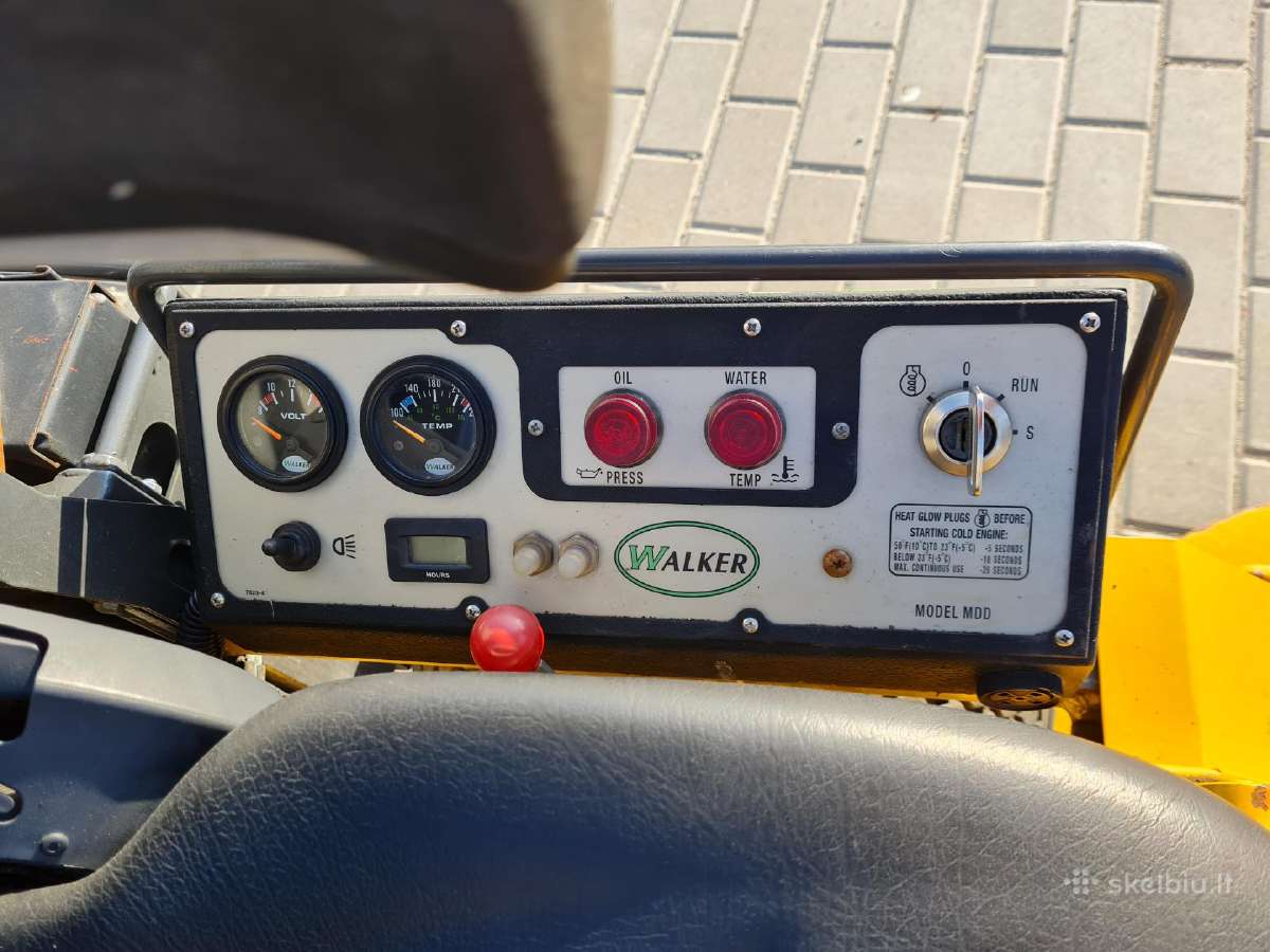 Vejapjove lapu surinkejas walker mower diesel - nuotraukos Nr. 10