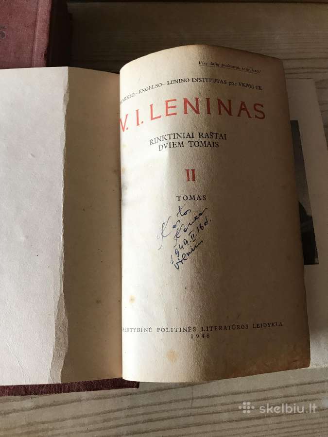 V.leninas Rinktiniai raštai dviem tomais - nuotraukos Nr. 4