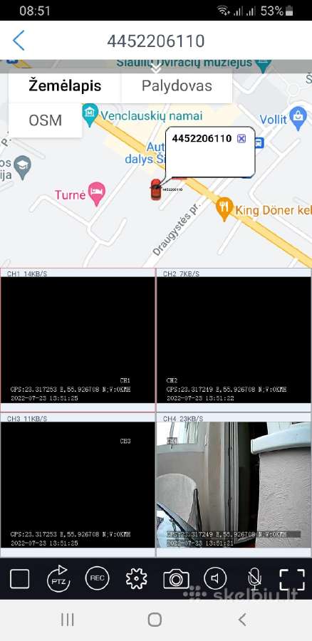 LCD monitorius 10 su 4G įrašytuvu ir 3 kameros - nuotraukos Nr. 8