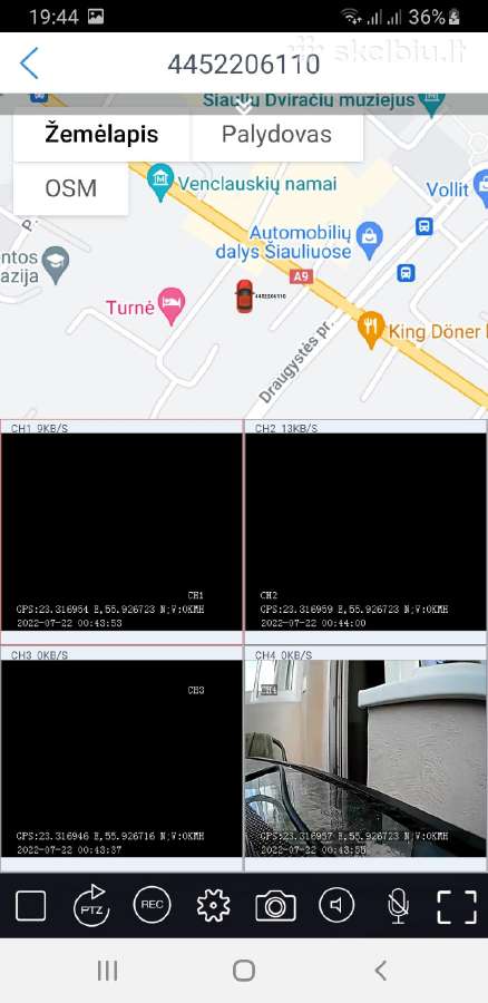 LCD monitorius 10 su 4G įrašytuvu ir 3 kameros - nuotraukos Nr. 22