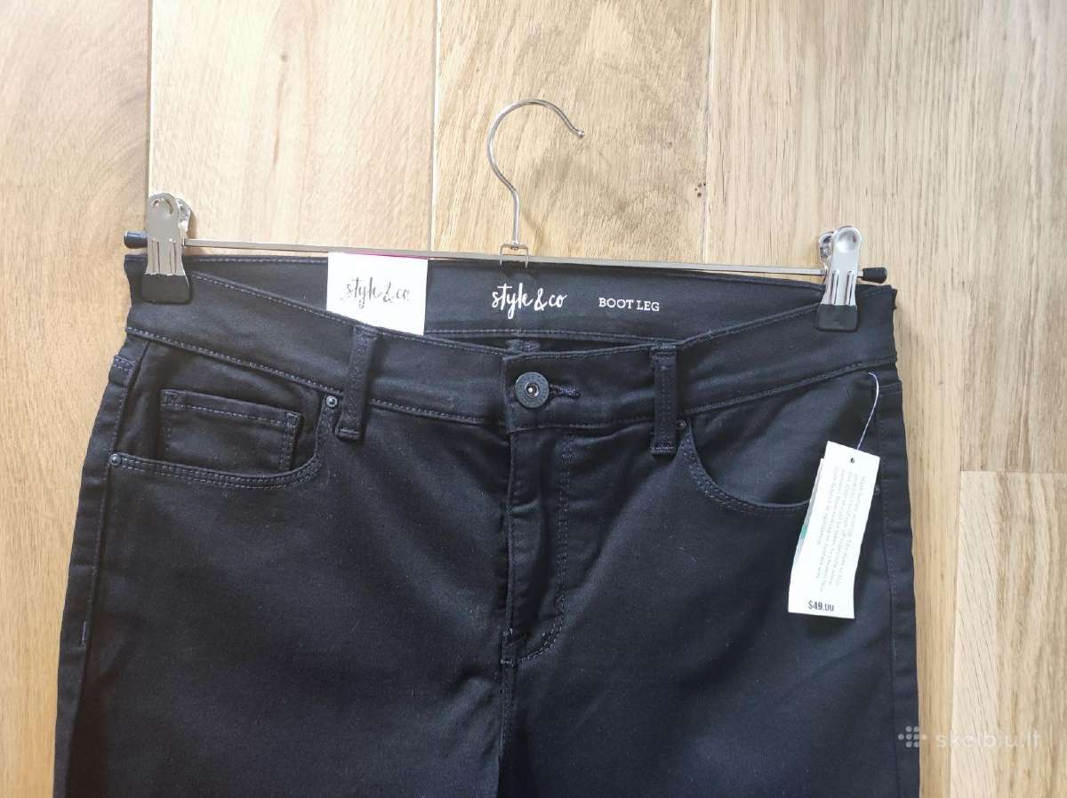 Nauji petite juodi klasikiniai džinsai Style & Co - nuotraukos Nr. 21