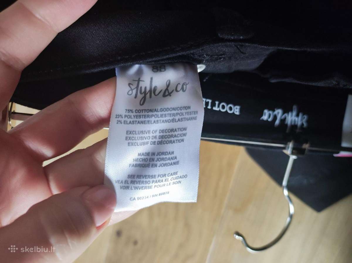 Nauji petite juodi klasikiniai džinsai Style & Co - nuotraukos Nr. 22
