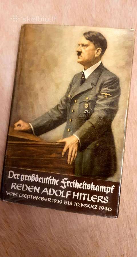 Knyga Adolfo Hitlerio kalbos 1940 - nuotraukos Nr. 13
