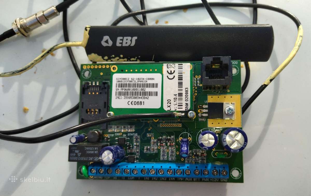 Apsaugos Gsm modulis Ebs Lx20