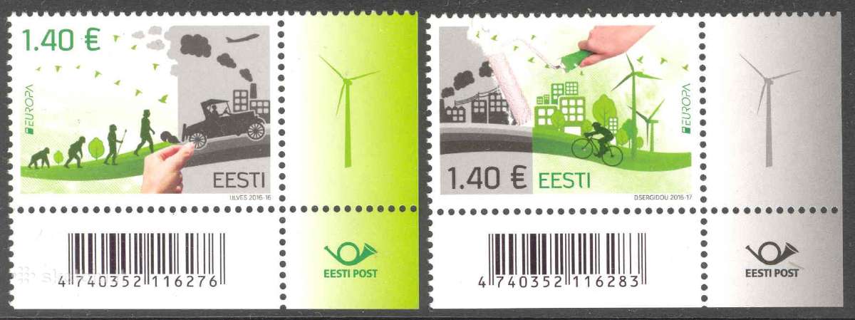 Estija 2016. Europa Cept - Think Green