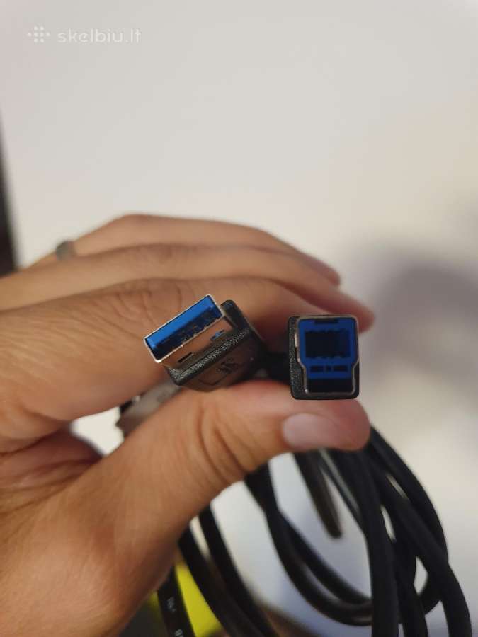 Usb 3.0 kabelis Type-a to Type-b (1.8m ilgio)