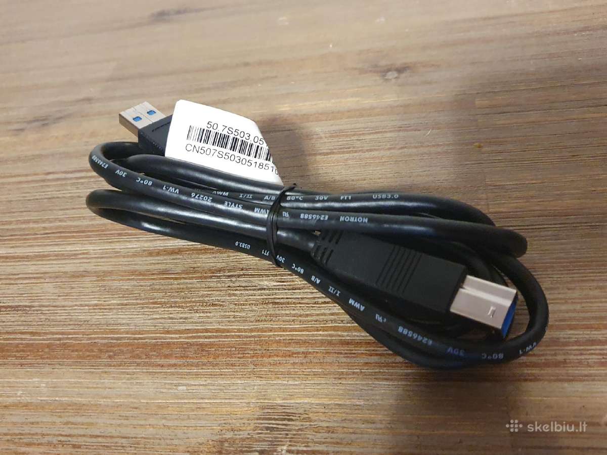Usb 3.0 kabelis Type-a to Type-b (1.8m ilgio) - nuotraukos Nr. 2