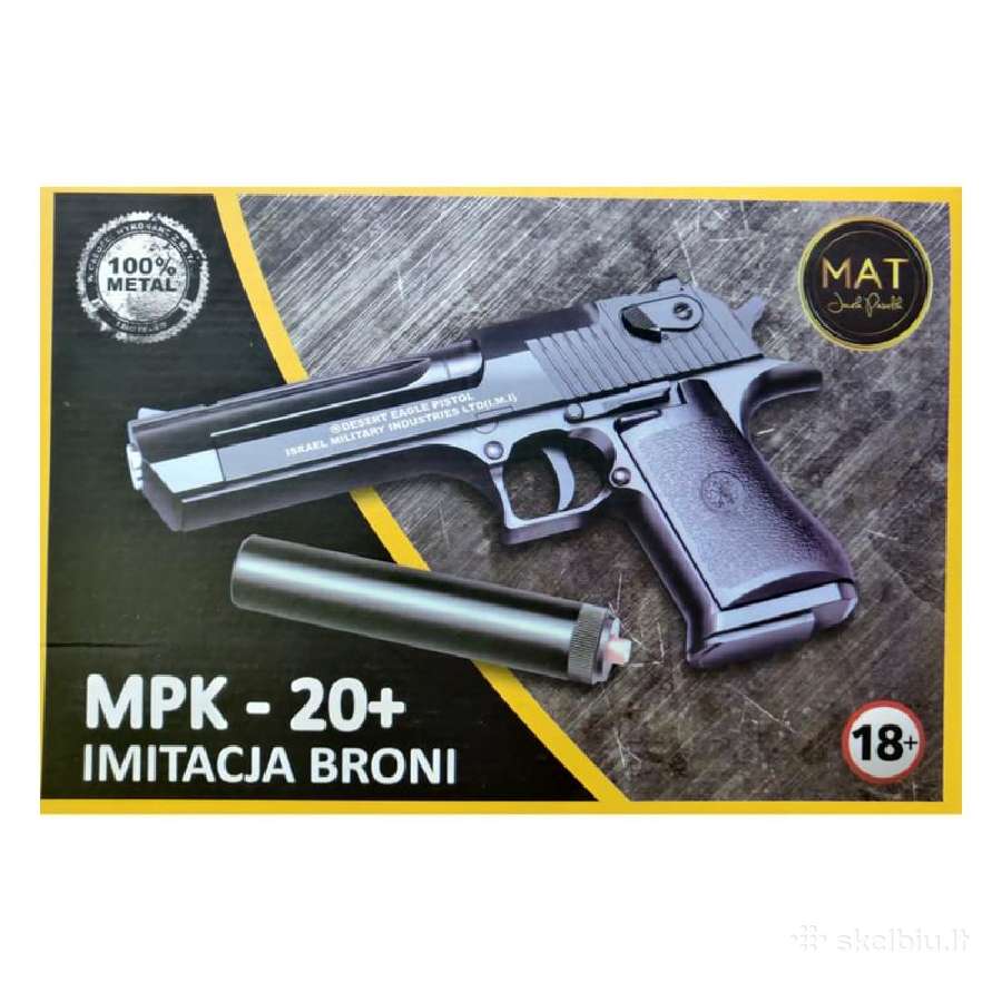 Airsoft, metalizuotas pistoletas – Desert Eagle - nuotraukos Nr. 3