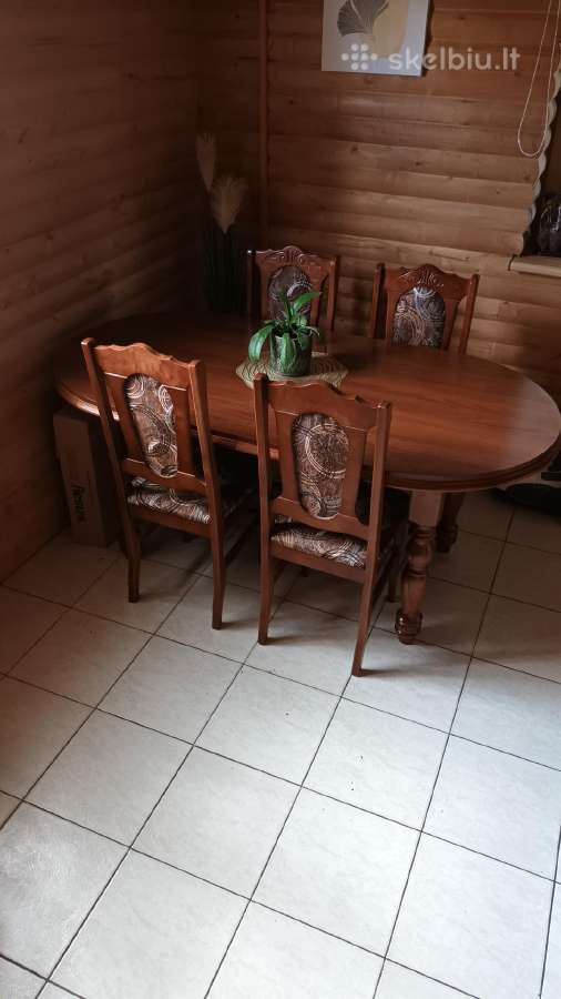 Pietų stalas su kėdėmis - nuotraukos Nr. 2