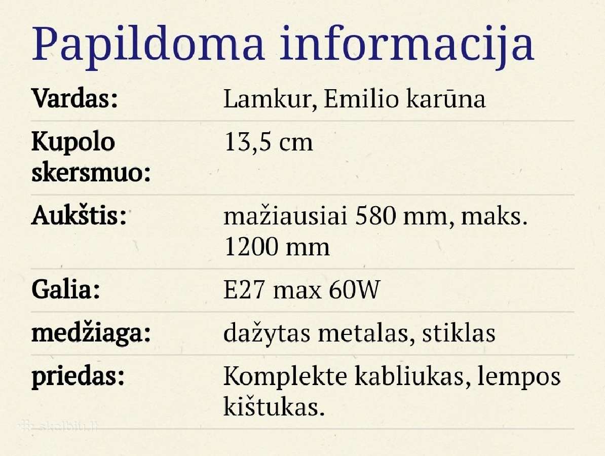 Lubinis baltas šviestuvas - sietynas 5 lempų - nuotraukos Nr. 6