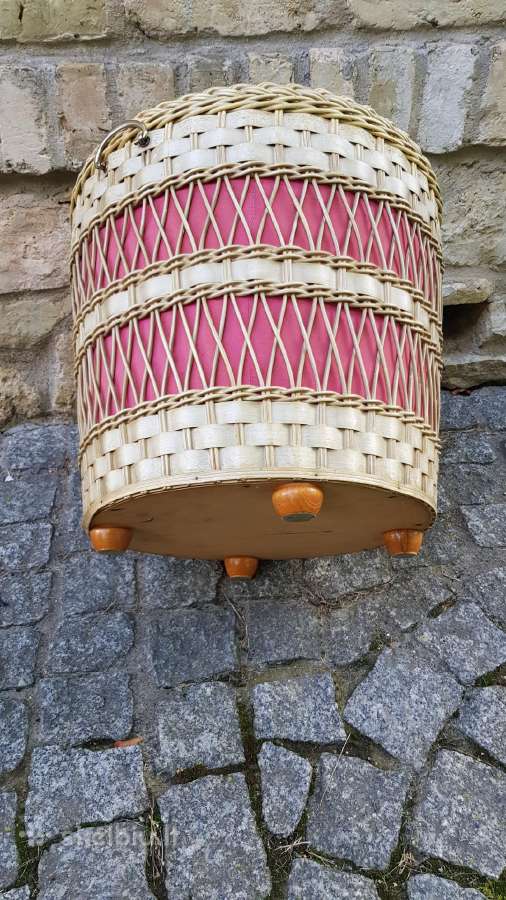 Vintažinis mid century pintas pufas-daiktadėžė - nuotraukos Nr. 19
