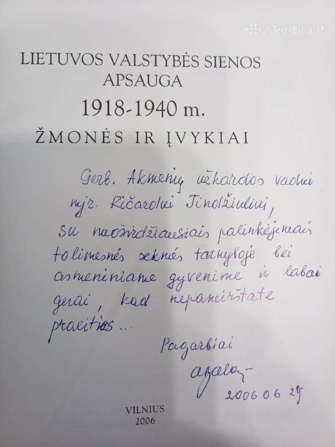 Knyga su autoriaus dedikacija - nuotraukos Nr. 2