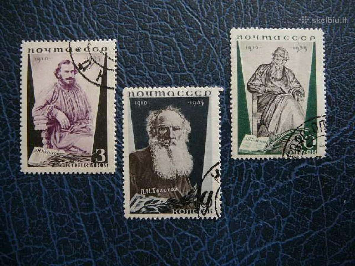 Ssr 1935 Rasytojas L. Tolstojus antsp. a536/8