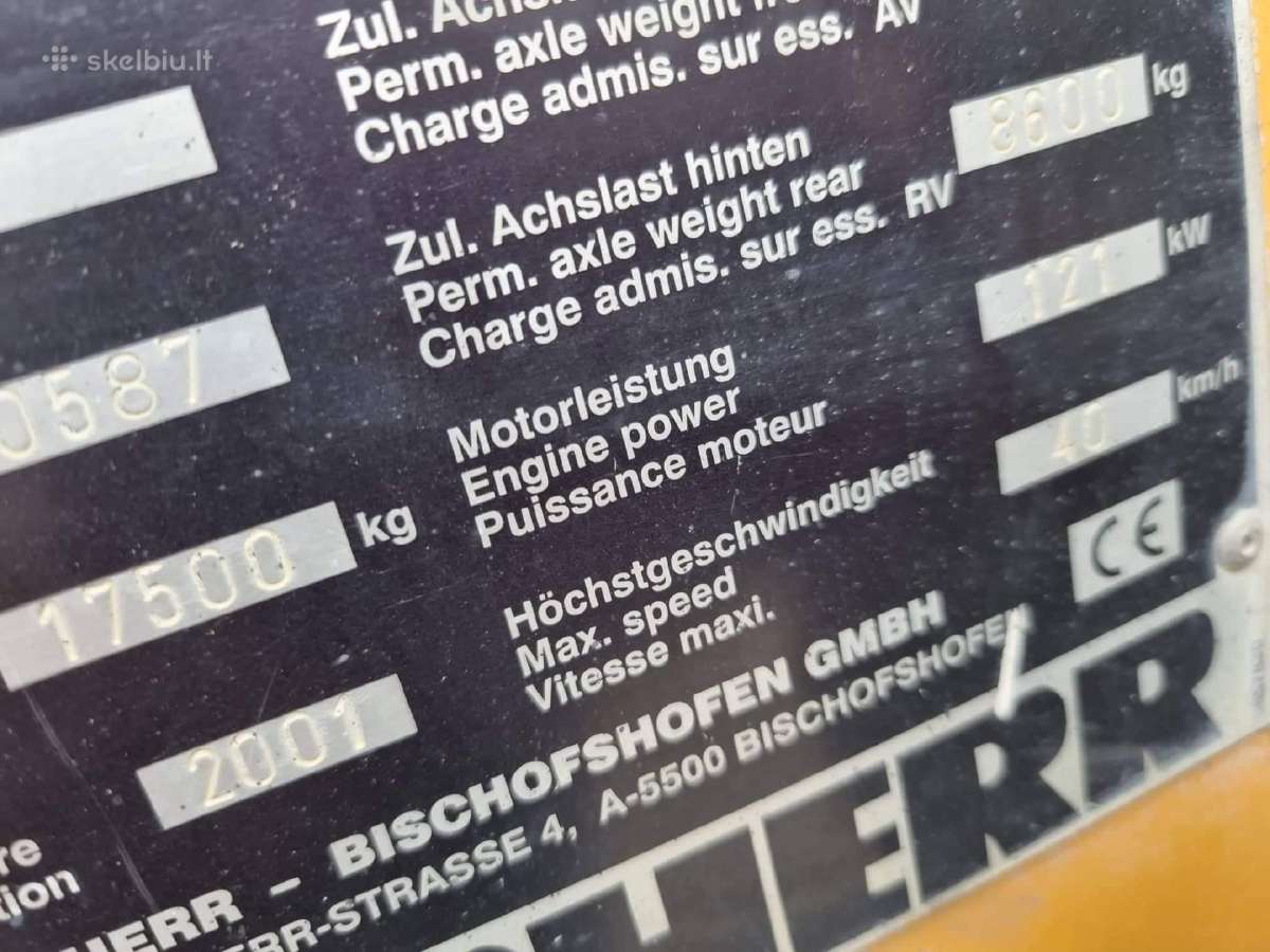 Krautuvas Liebherr išardytas dalimis - nuotraukos Nr. 3