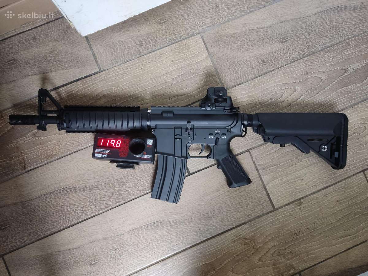 Pilnai metalinis Airsoft automatas m4 - nuotraukos Nr. 2