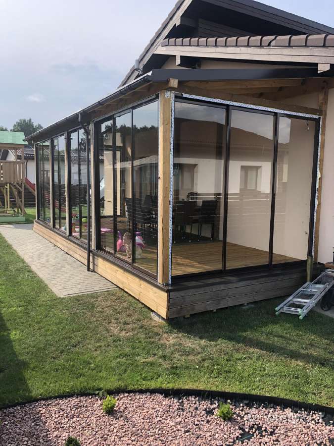 Plastikiniai langai balkonu stiklinimas Klaipėda - nuotraukos Nr. 23
