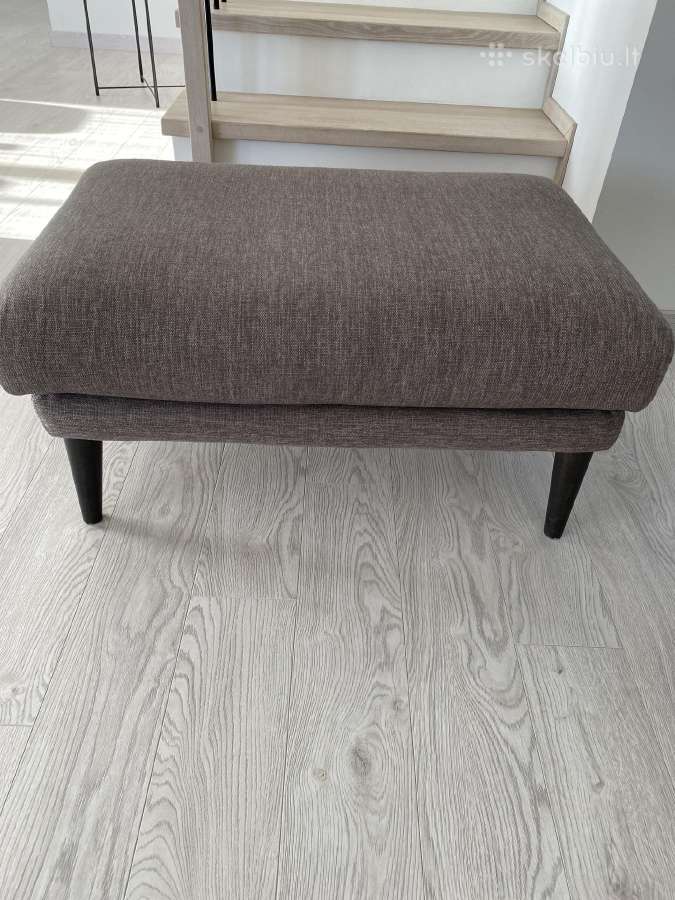Triviete sofa su foteliu ir pufu - nuotraukos Nr. 3