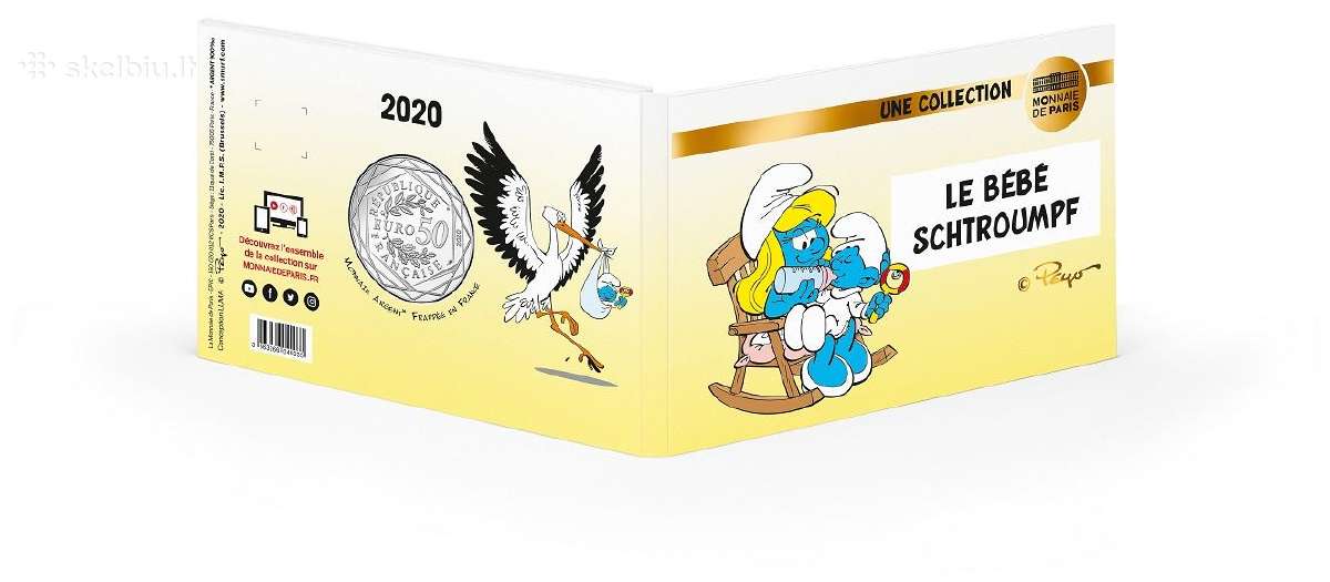 Prancūzija 2020 50 eurų mažylis smurfas - nuotraukos Nr. 3