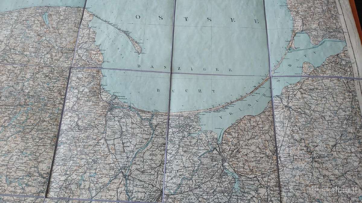 1899 m. žemėlapis Stolp, Danzig - nuotraukos Nr. 2