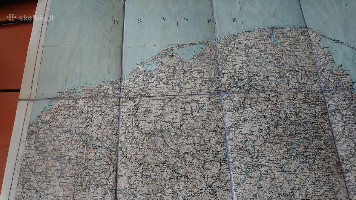 1899 m. žemėlapis Stolp, Danzig - nuotraukos Nr. 3