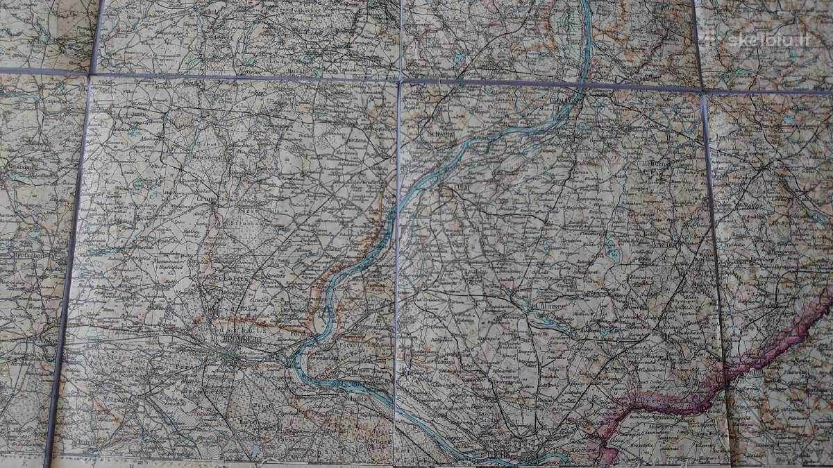 1899 m. žemėlapis Stolp, Danzig - nuotraukos Nr. 5