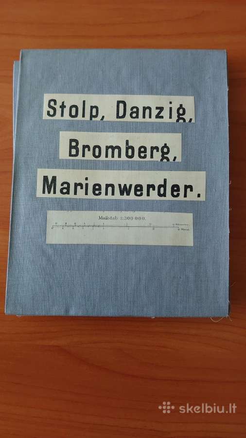 1899 m. žemėlapis Stolp, Danzig - nuotraukos Nr. 8