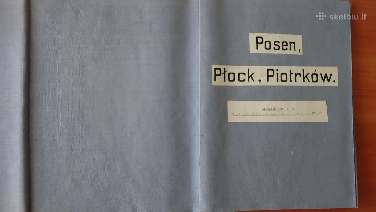 1899 m. žemėlapis Posen Plock, Piotrkow, WaRShawa. - nuotraukos Nr. 3