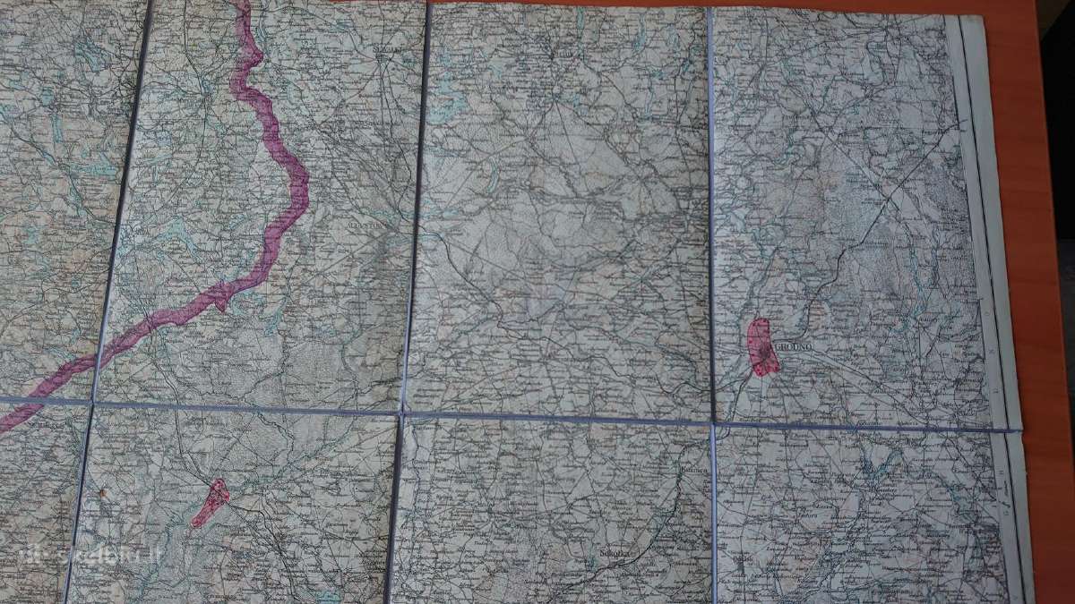 1899 m. žemėlapis Lomza, Grodno - nuotraukos Nr. 3