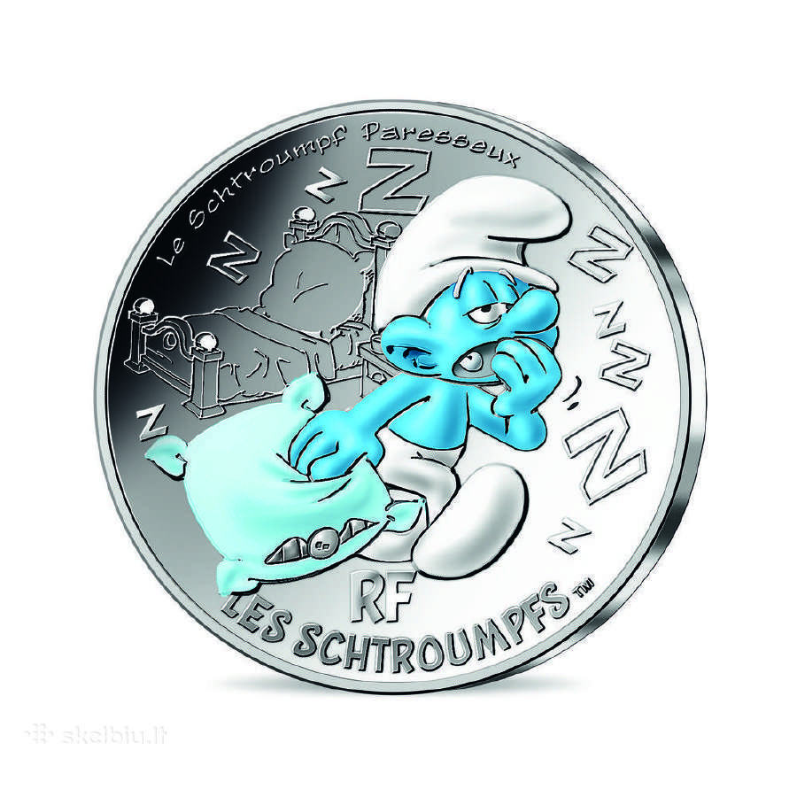 Prancūzija 2020 Sidabras smurfas tinginys