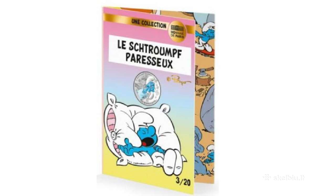 Prancūzija 2020 Sidabras smurfas tinginys - nuotraukos Nr. 3