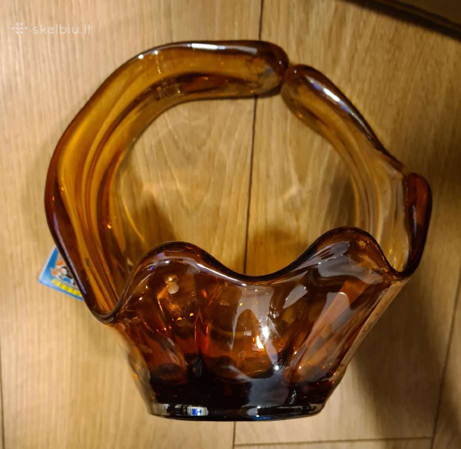 Vintažinė stiklo saldaininė - nuotraukos Nr. 7