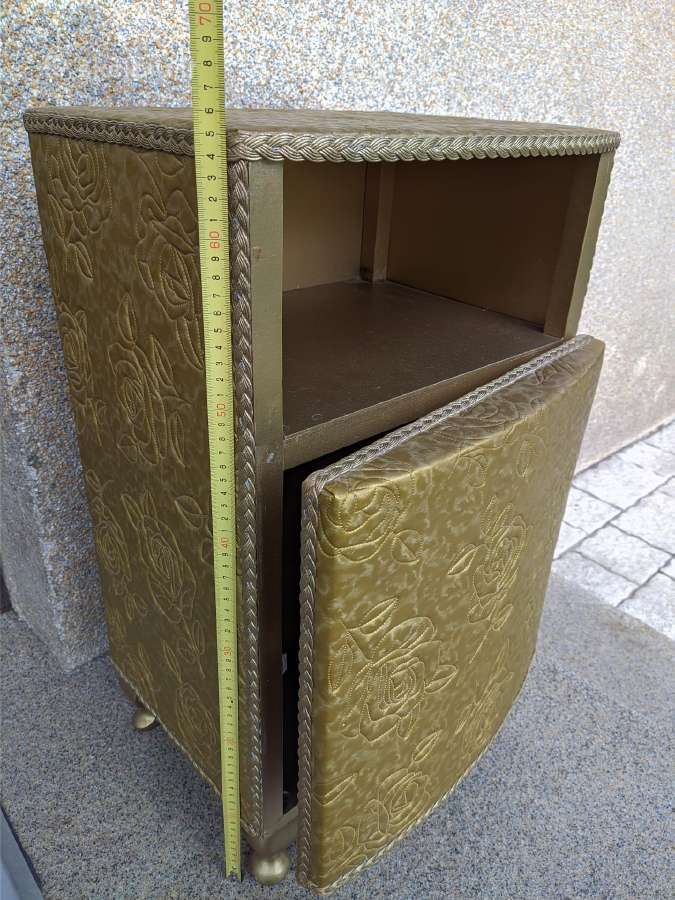 Restauruota senovinė auksinė spintelė 65x30x39cm. - nuotraukos Nr. 9