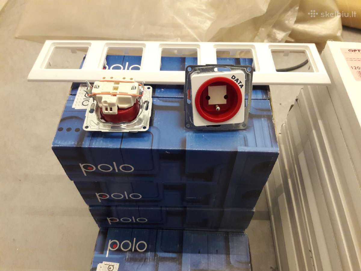 Hager Polo serijos kištukiniai lizdai, rėmeliai, g