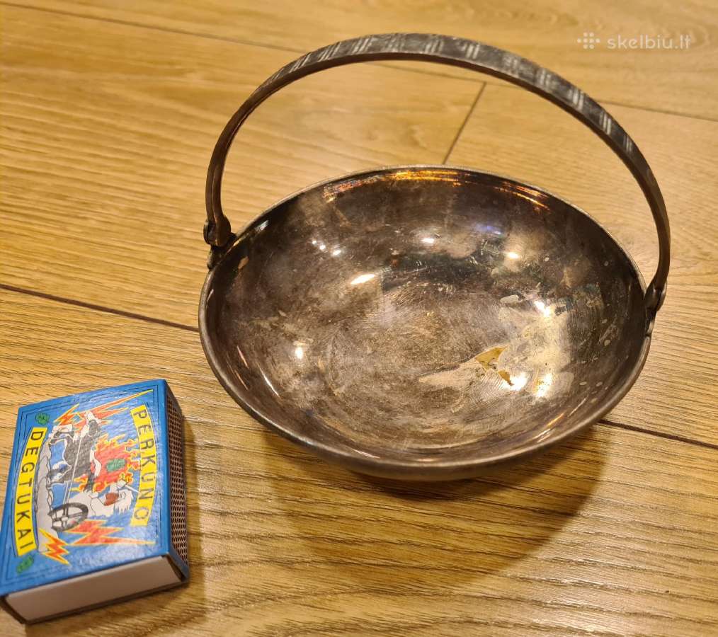 Vintažinis melchioro indelis - nuotraukos Nr. 2