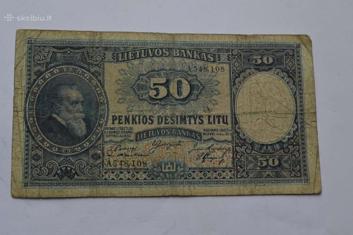 50 litu 1928 m.