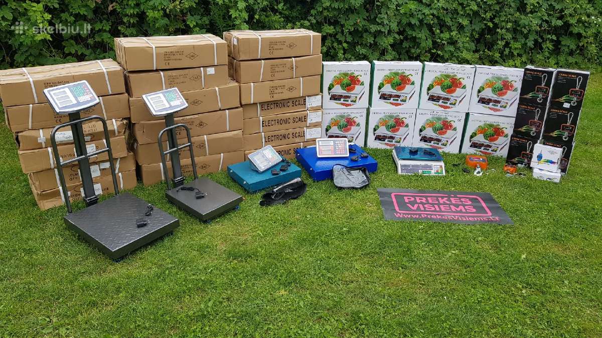 Svarstyklės 500g 40kg 100kg 300kg 500kg 3t Naujos!