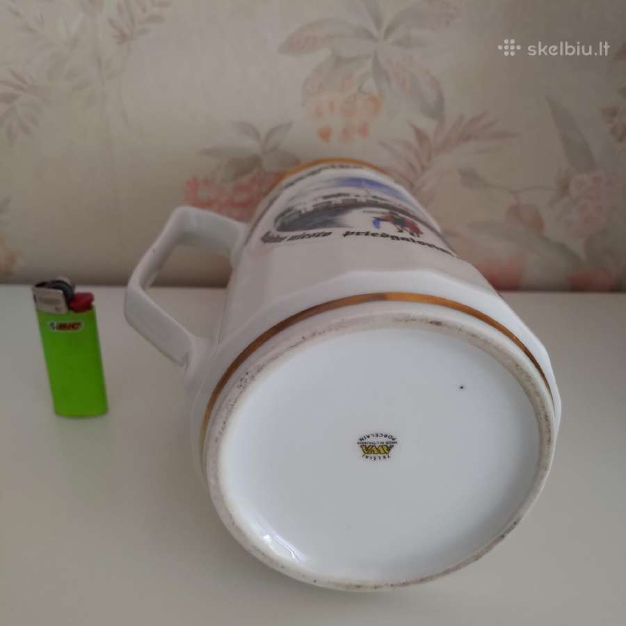 Porcelianinis didelis kolekcinis bokalas. - nuotraukos Nr. 5