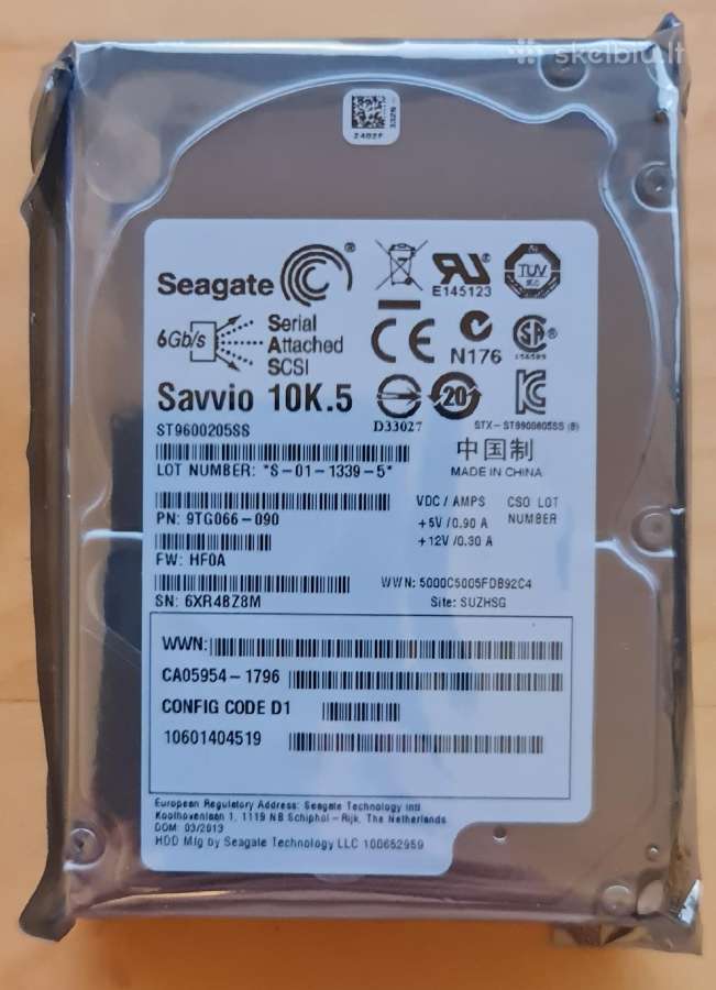 2.5" 146gb 1tb 1.2tb 1.8tb 2tb 2.4tb Sas HDD Sshd - nuotraukos Nr. 2