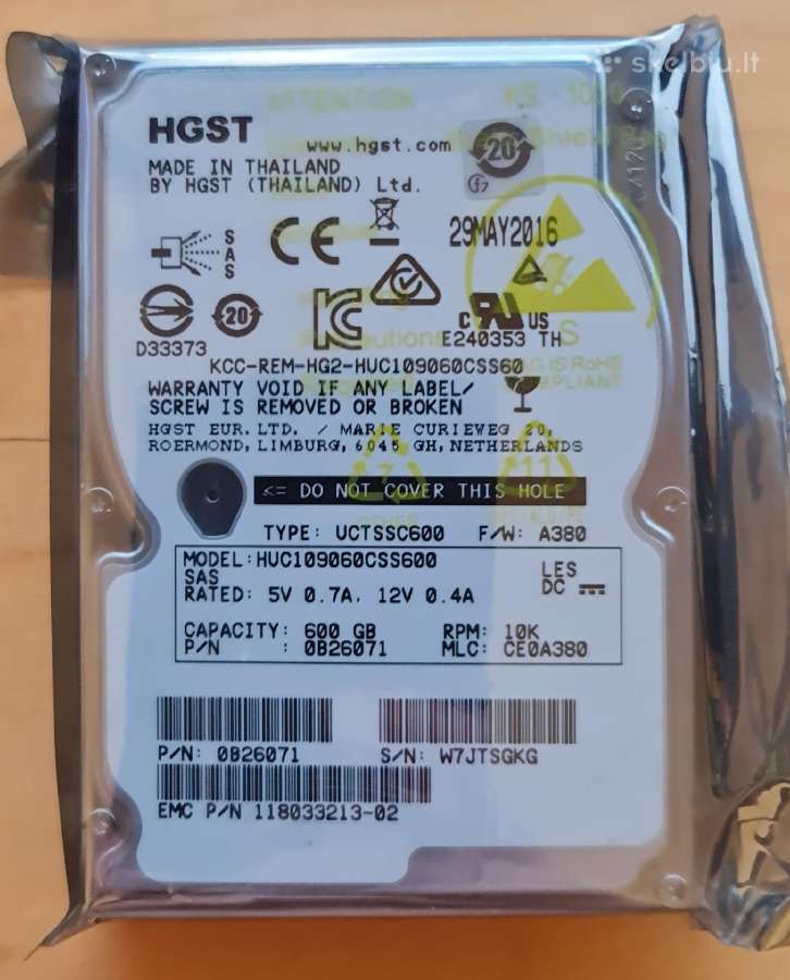 2.5" 146gb 1tb 1.2tb 1.8tb 2tb 2.4tb Sas HDD Sshd - nuotraukos Nr. 4