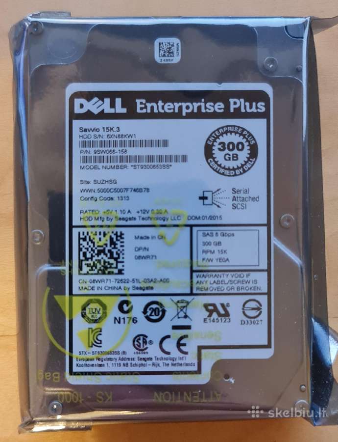 2.5" 146gb 1tb 1.2tb 1.8tb 2tb 2.4tb Sas HDD Sshd - nuotraukos Nr. 5
