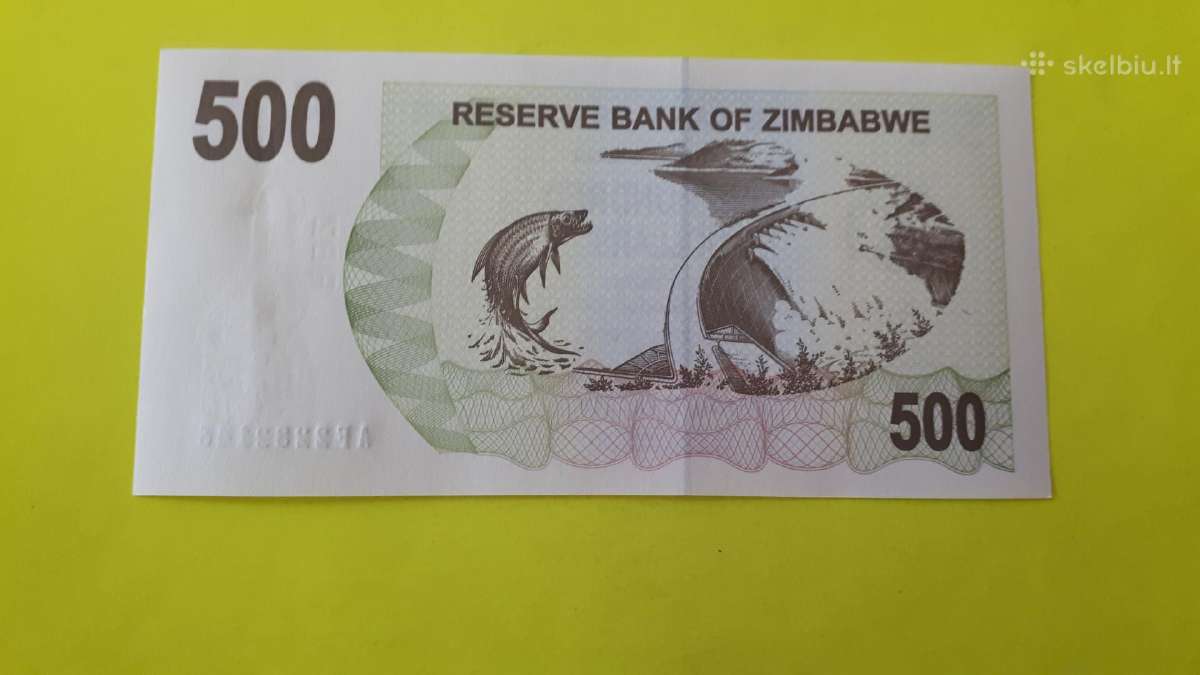 Zimbabvė 500 Dolerių 2006m. Unc - nuotraukos Nr. 2