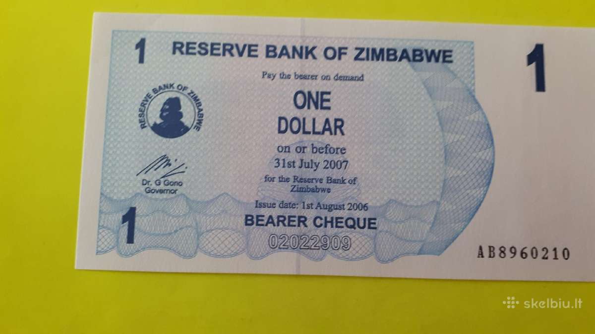 Zimbabvė 1 Doleris 2006m. Unc