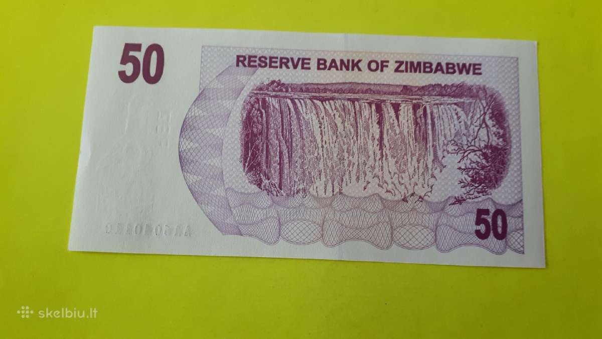 Zimbabvė 50 Dolerių 2006m. Unc - nuotraukos Nr. 2