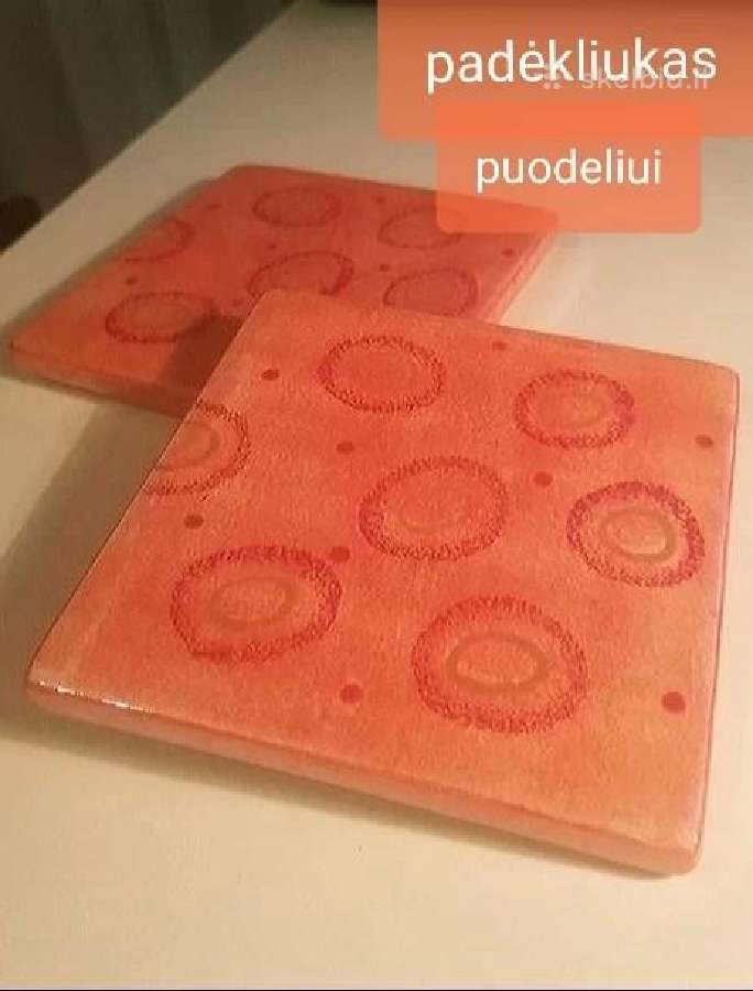 Padėkliukai puodeliams, komplektas